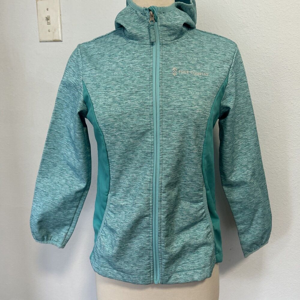 Free Country Hoodie‎ Jacket Youth XL 10/12 Soft Shell Zip Water Resistant